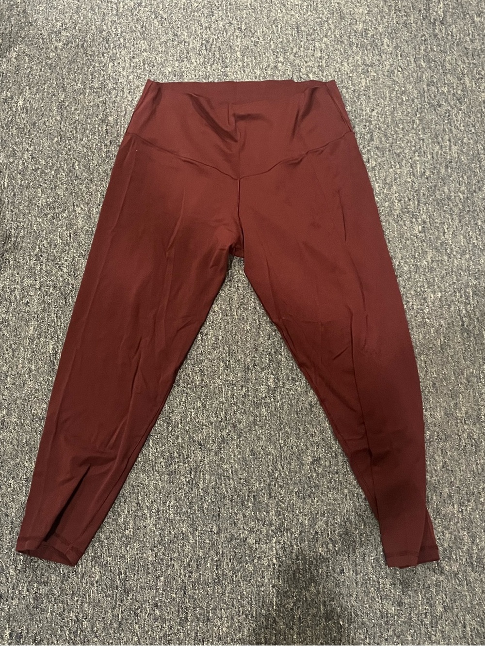 aerie Burgundy High-Rise Workout Leggings